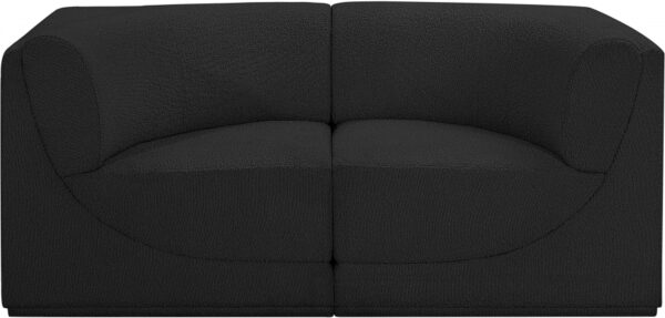 Ollie 68" Boucle Fabric Upholstered 2pc. Modular Loveseat