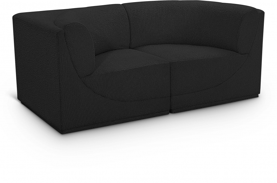Ollie 68" Boucle Fabric Upholstered 2pc. Modular Loveseat