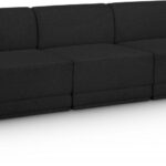 Ollie 90" Boucle Fabric Upholstered 3pc. Armless Modular Sofa