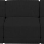 Ollie 90" Boucle Fabric Upholstered 3pc. Armless Modular Sofa