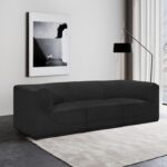 Ollie 98" Boucle Fabric Upholstered 3pc. Modular Sofa