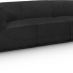 Ollie 98" Boucle Fabric Upholstered 3pc. Modular Sofa