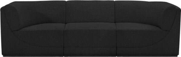 Ollie 98" Boucle Fabric Upholstered 3pc. Modular Sofa
