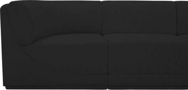 Ollie 98" Boucle Fabric Upholstered 3pc. Modular Sofa
