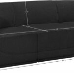 Ollie 98" Boucle Fabric Upholstered 3pc. Modular Sofa
