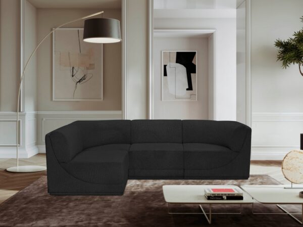 Ollie 98" Boucle Fabric Upholstered 4pc. Modular Sectional