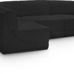 Ollie 98" Boucle Fabric Upholstered 4pc. Modular Sectional