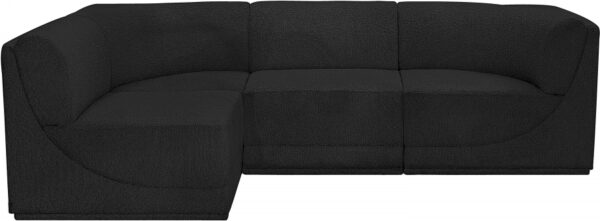Ollie 98" Boucle Fabric Upholstered 4pc. Modular Sectional
