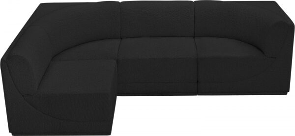 Ollie 98" Boucle Fabric Upholstered 4pc. Modular Sectional
