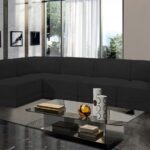 Ollie 128" Boucle Fabric Upholstered 5pc. Modular Sectional