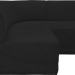 Ollie 128" Boucle Fabric Upholstered 5pc. Modular Sectional