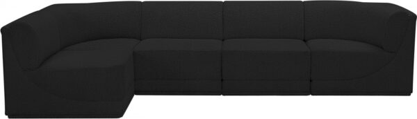 Ollie 128" Boucle Fabric Upholstered 5pc. Modular Sectional