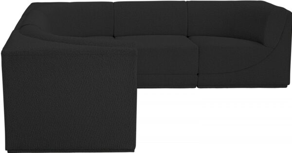 Ollie 98" Boucle Fabric Upholstered 5pc. Modular Sectional
