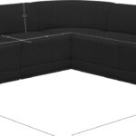 Ollie 98" Boucle Fabric Upholstered 5pc. Modular Sectional