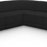 Ollie 94" Boucle Fabric Upholstered 5pc. Modular Sectional