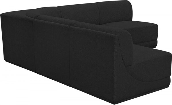 Ollie 94" Boucle Fabric Upholstered 5pc. Modular Sectional