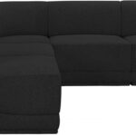 Ollie 94" Boucle Fabric Upholstered 5pc. Modular Sectional