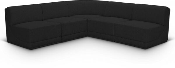 Ollie 94" Boucle Fabric Upholstered 5pc. Modular Sectional