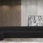 Ollie 158" Boucle Fabric Upholstered 6pc. Modular Sectional
