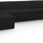 Ollie 158" Boucle Fabric Upholstered 6pc. Modular Sectional