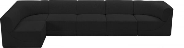 Ollie 158" Boucle Fabric Upholstered 6pc. Modular Sectional