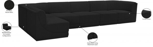 Ollie 158" Boucle Fabric Upholstered 6pc. Modular Sectional