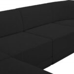 Ollie 128" Boucle Fabric Upholstered 6pc. Modular Sectional