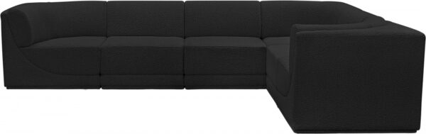 Ollie 128" Boucle Fabric Upholstered 6pc. Modular Sectional