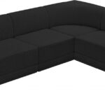 Ollie 128" Boucle Fabric Upholstered 6pc. Modular Sectional