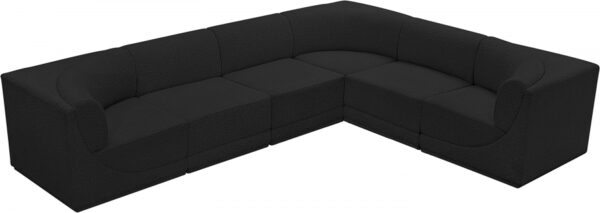 Ollie 128" Boucle Fabric Upholstered 6pc. Modular Sectional