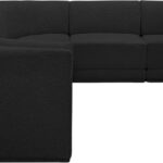 Ollie 128" Boucle Fabric Upholstered 6pc. Modular Sectional