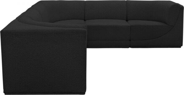Ollie 128" Boucle Fabric Upholstered 6pc. Modular Sectional