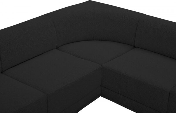 Ollie 128" Boucle Fabric Upholstered 6pc. Modular Sectional