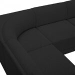 Ollie 128" Boucle Fabric Upholstered 6pc. Modular Sectional