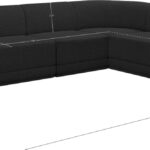 Ollie 128" Boucle Fabric Upholstered 6pc. Modular Sectional