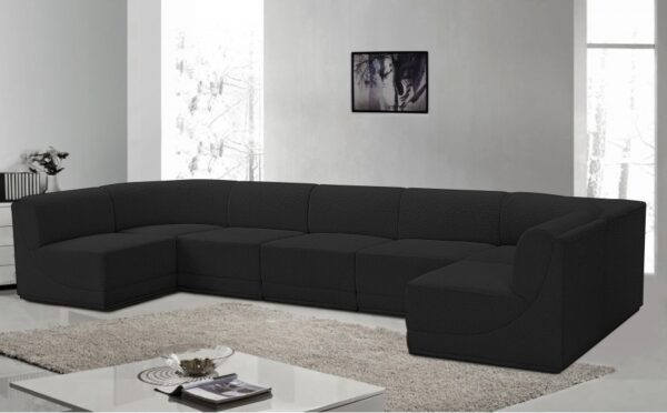 Ollie 158" Boucle Fabric Upholstered 7pc. Modular Sectional