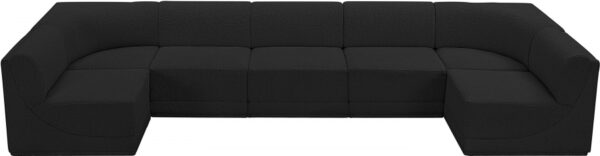 Ollie 158" Boucle Fabric Upholstered 7pc. Modular Sectional