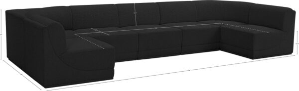 Ollie 158" Boucle Fabric Upholstered 7pc. Modular Sectional
