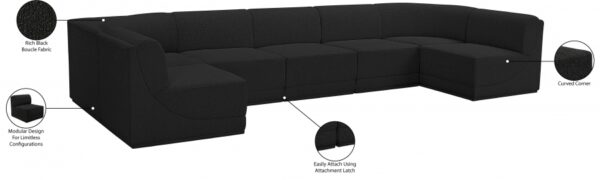 Ollie 158" Boucle Fabric Upholstered 7pc. Modular Sectional