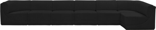 Ollie 188" Boucle Fabric Upholstered 7pc. Modular Sectional