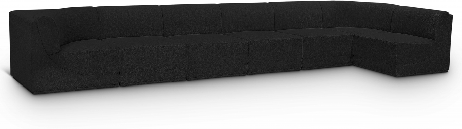 Ollie 188" Boucle Fabric Upholstered 7pc. Modular Sectional