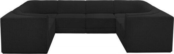 Ollie 128" Boucle Fabric Upholstered 8pc. Modular Sectional