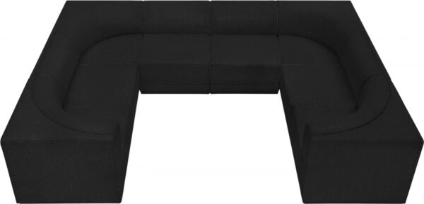 Ollie 128" Boucle Fabric Upholstered 8pc. Modular Sectional