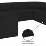 Ollie 128" Boucle Fabric Upholstered 8pc. Modular Sectional