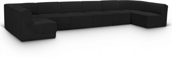 Ollie 188" Boucle Fabric Upholstered 8pc. Modular Sectional