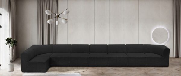 Ollie 218" Boucle Fabric Upholstered 8pc. Modular Sectional