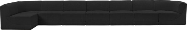 Ollie 218" Boucle Fabric Upholstered 8pc. Modular Sectional