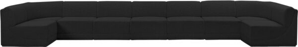 Ollie 218" Boucle Fabric Upholstered 9pc. Modular Sectional