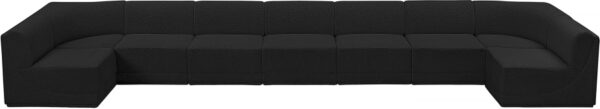 Ollie 218" Boucle Fabric Upholstered 9pc. Modular Sectional