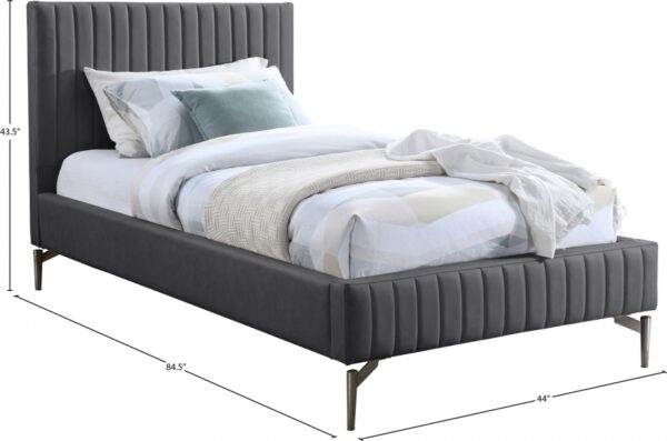 Gallo Vegan Leather Upholstered Twin Bed